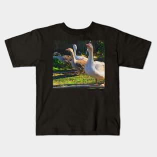 Flock of Cotton Patch Geese Kids T-Shirt